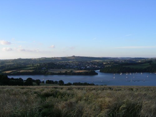 Stoke Gabriel, Devon, from across the River Dart