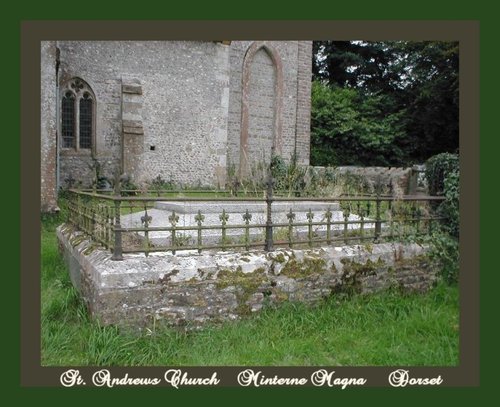 St. Andrews Church cemetery in Minterne Magna in Dorset