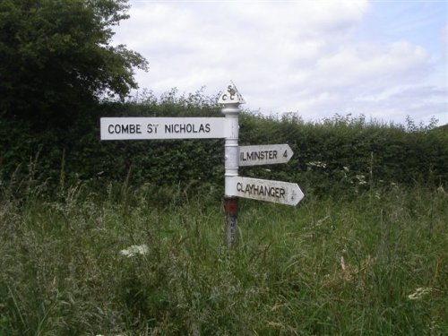 Sign post. Somerset, England