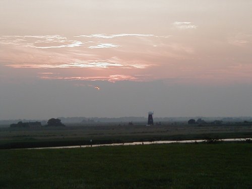 The river Waveney at Burgh Castle, Norfolk Broads