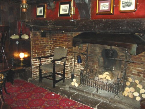 The bar of the Black Swan, Peasholme Green, York.