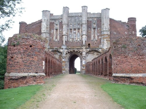 Thornton Abbey, Lincolnshire. Gatehouse front view