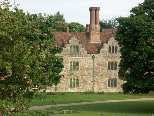 Knole House through trees