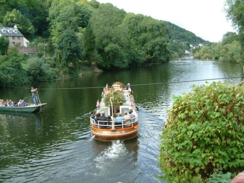 Wye valley cruise. The river Wye, Symonds Yat, Herefordshire