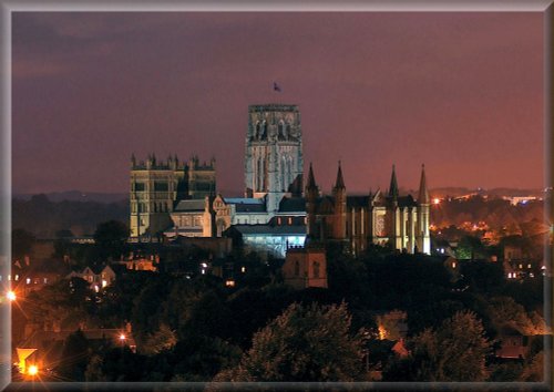 Evening view of the magnificent, Durham Cathedral & surround in Durham City...5th Oct. 2005.