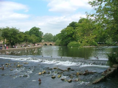 River view in Bakewell, Derbyshire