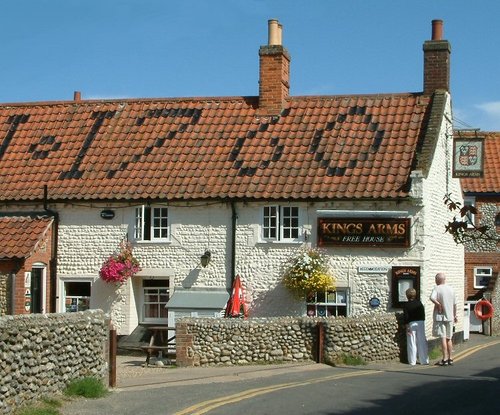 Kings Arms, Blakeney, Norfolk. A grade II listed building.