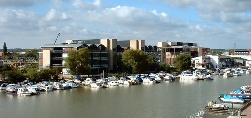 Lincoln University Buildings and Brayford Pool, Lincoln.
