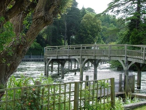 A bridge in Henley, Berkshire, over rushing waters