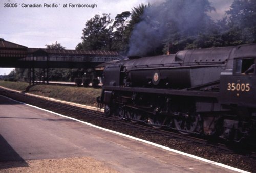 35005 'Canadian Pacific' at Farnborough