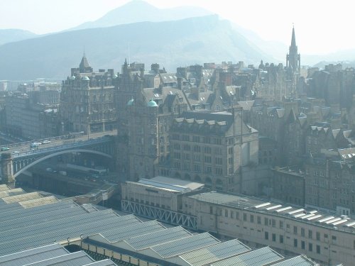 Edinburgh, including Arthur's Seat, as seen from the Scott Monument.