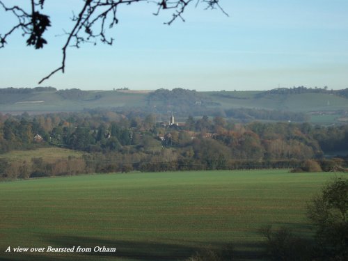 A view over Bearsted from Otham in Kent.