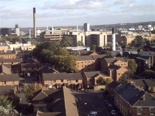 My photograph was taken from 200ft above Newcastle upon tyne