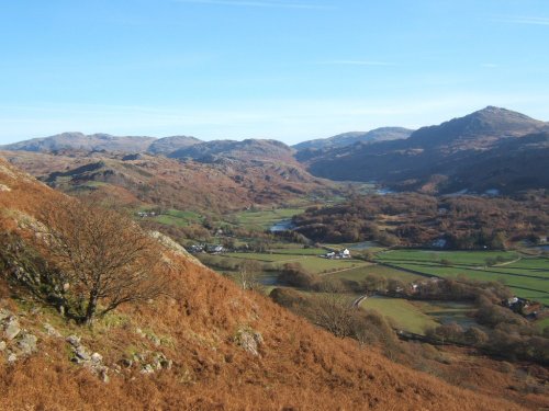 View across Eskdale, Lake District, Cumbria