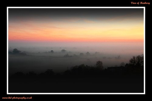 View from Hanbury Church. Hanbury, Near Bromsgrove, Worcestershire. Nov 2005