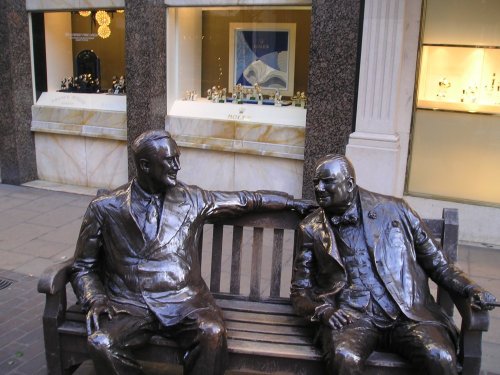 Churchill and Roosevelt, New Bond Street, London