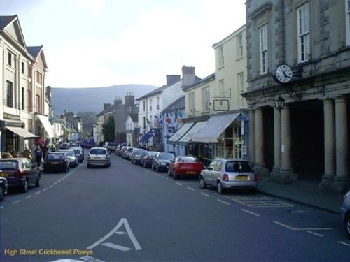 High Street in Crickhowel