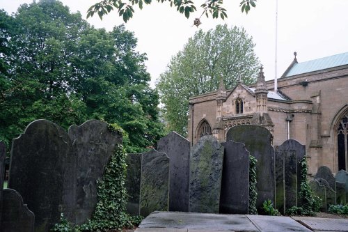 by Cathedral in Leicester - June 2005