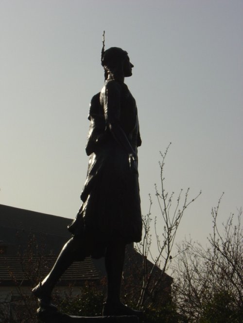 Statue of Pocahontas at St. George's Church, Gravesend.
