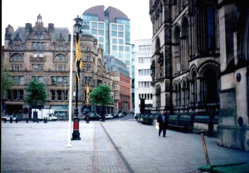 Albert Square and Town Hall in Manchester