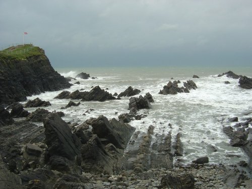 Rough Sea at Hartland Quay, Devon
