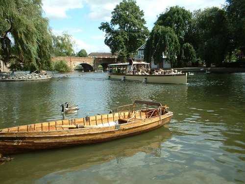 Stratford upon Avon (Shakespeare's hometown), the boating lake.