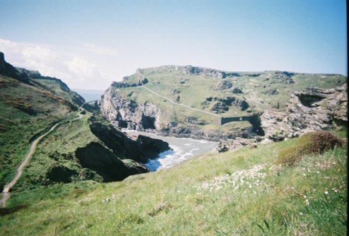 View of Tintagel Castle, Tintagel, Cornwall