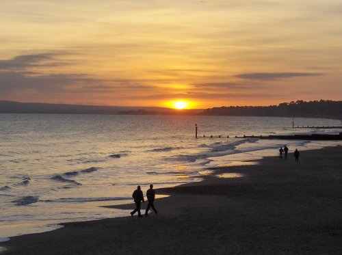 Sunset. Taken off Bournemouth pier. January 2006