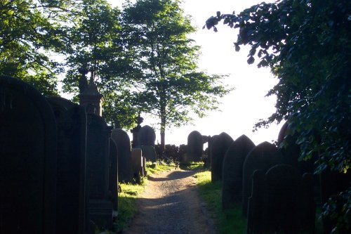 Bronte cemetery in Haworth, West Yorkshire