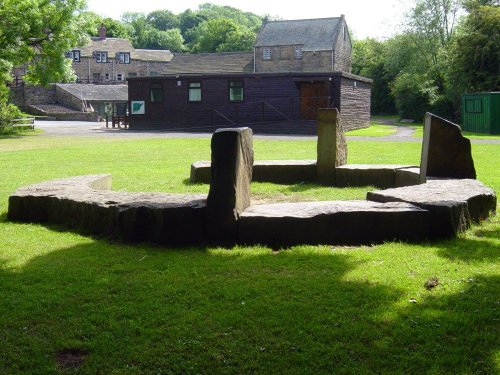 A ring of stones at the Worsborough res, properbly used by the scouts, Barnsley South Yorkshire.