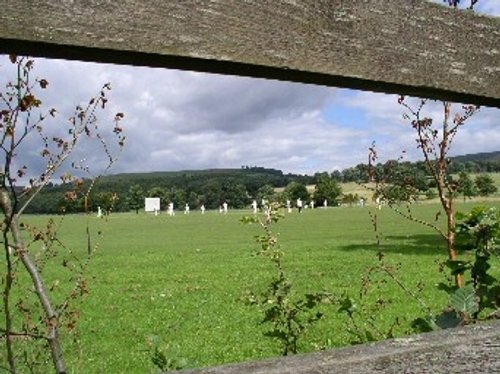 Saturday cricket on a warm afternoon.yorkshire dales