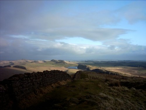 Looking towards steelrigg on roman wall, Northumberland