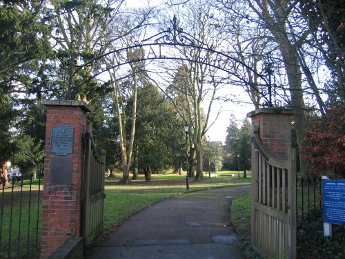 Tring Memorial Gardens, Hertfordshire. Dedicated to those who gave their lives 1939 - 1945 WW2