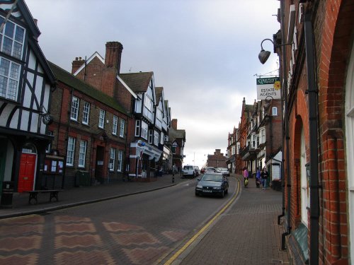 Main road through Tring, Hertfordshire