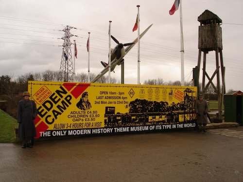 The entrance to Eden Camp, Malton, North Yorkshire.