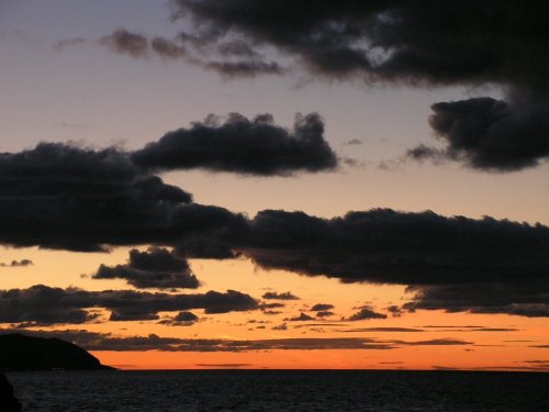 Sunset at west beach, Watchet, Somerset