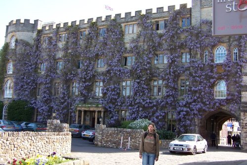 Castle Hotel in flower, Taunton, Somerset