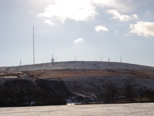 Winter Hill as seen from, Belmont Village, Belmont, Lancashire.04/03/06