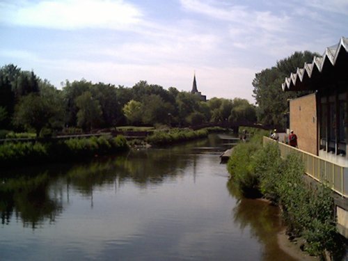 River Tone from Bridge street, Taunton.