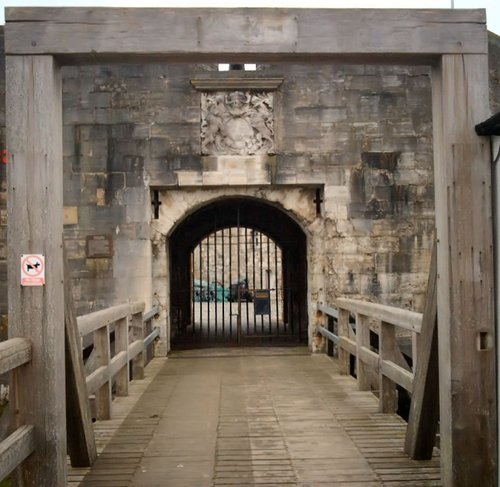 The main entrance walkway into Southsea Castle.  Taken 16th March 2006.