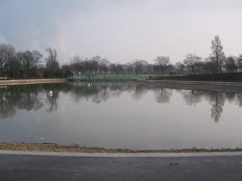 The New Lake in Victoria Park, Widnes.