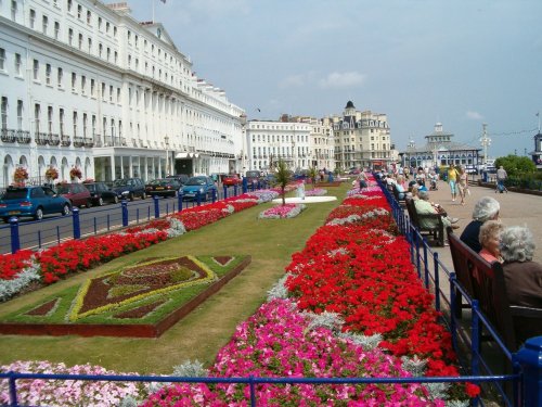 Flowers on the Eastbourne parade