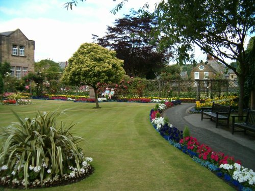 Saturday in the park in Bakewell, Derbyshire