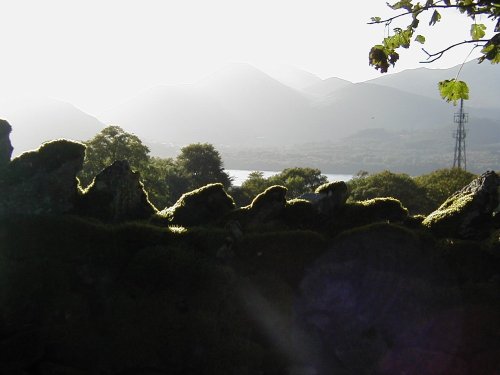 Near walla crag, looking to cat bells. Lake District