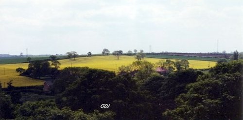 Braithwell Village taken from St James Church Tower Open Day June 11th 1994.