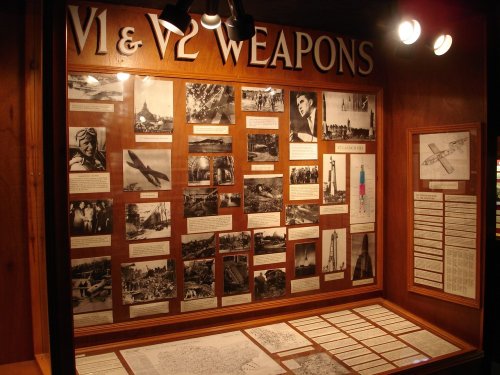 The V1 & V2 Weapons Display at Eden Camp, Malton, North Yorkshire.