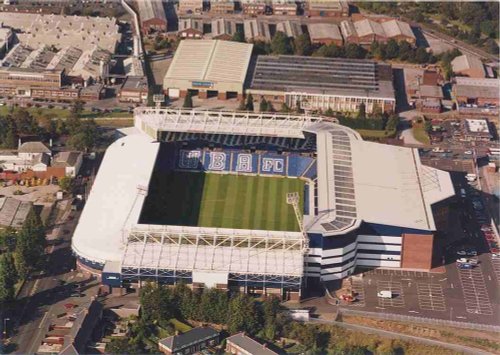 The Hawthorns stadium of the West Bromwich Albion Football Club