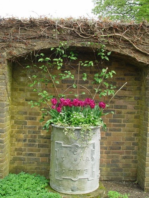 Flower pot. Wakehurst Place, West Sussex