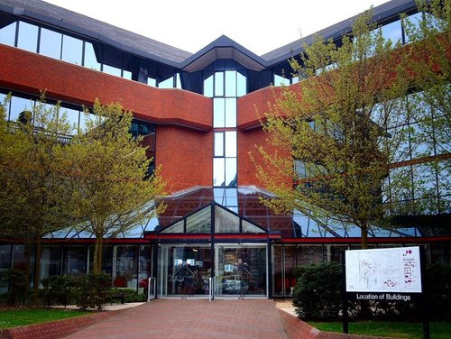 University of Portsmouth main admin building, Winston Churchill Avenue.