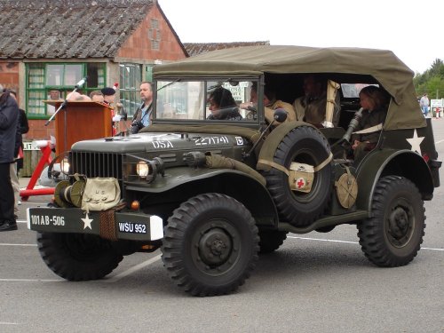 The unveiling of the Helper Memorial Day, at Eden Camp, Malton, North Yorkshire.